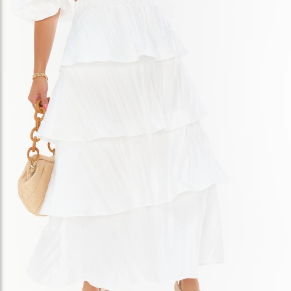 White two piece matching set